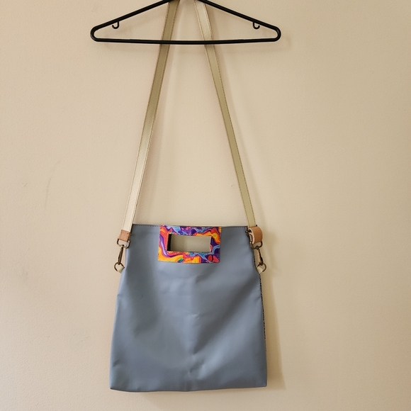 Ebarrito multicolor genuine leather shoulder strap tote handbag - Picture 12 of 12